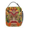 Ethnic Totems Of Indians Tiki Insulated Lunch Bag for Women Office Cooler Thermal Food Box Tote Leakproof Lunch Boxes Container