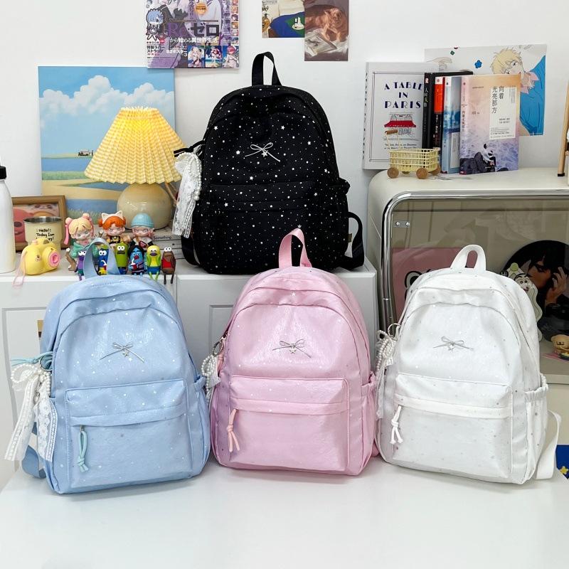 Schoolbag1011 New Niche Student Computer Korean Sweet Cool Star Large Capacity Backpack Small Backpack Female Backpack Korean