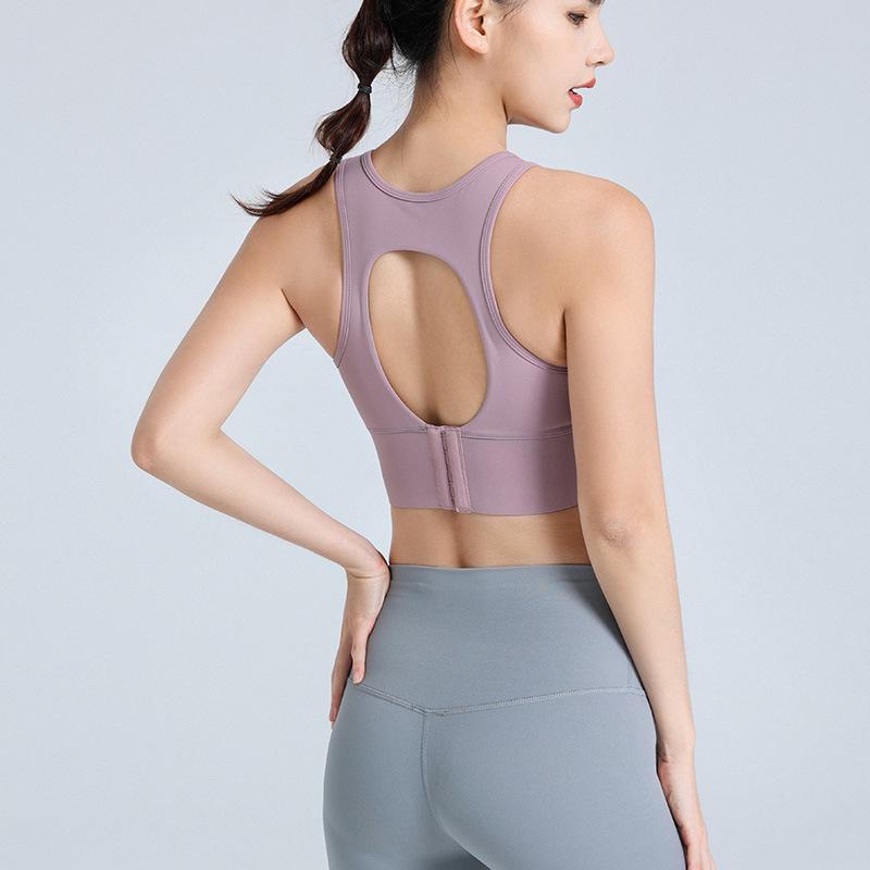 Plus Size Shockproof Sports Bra for Women - Anti-Sagging High-Strength Yoga Tank Top