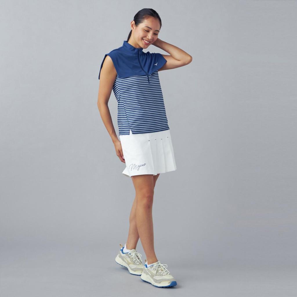 Golf Wear Full Dull Stretch Skirt Culottes Stretch UV Protection 52MFD234 Ladies White L 2-Way [Women's]