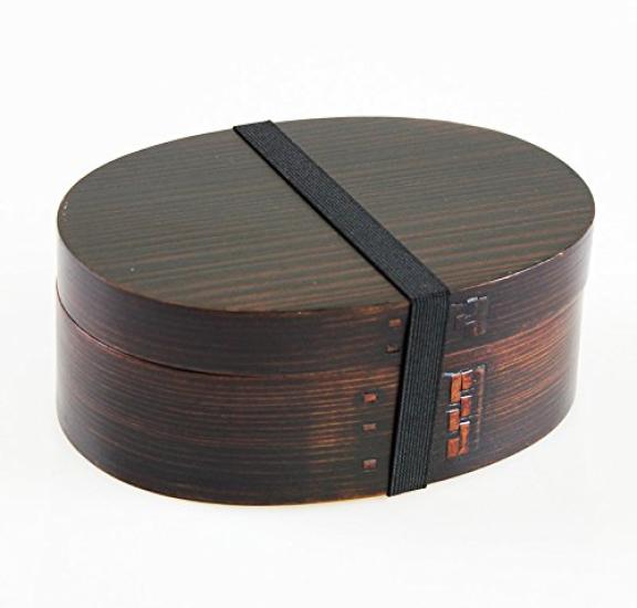 Fujishiro Kogei Magewappa Oval Lunch Box (Large) Lacquered, Finished in Japan