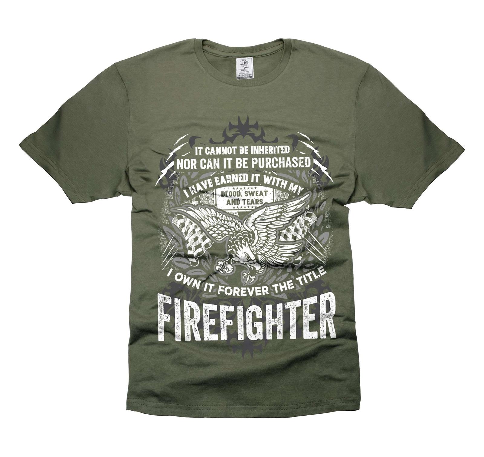 Mens Firefighter Patriotic shirt Funny saying t-shirt Firefighter joke shirt S