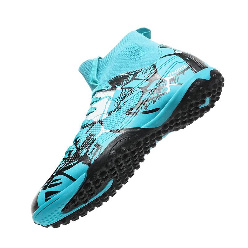 32-46Men/Women's Football Boots Short -Nail High-top Socks Make Capital Outdoor Children Football Sneakers For Kids