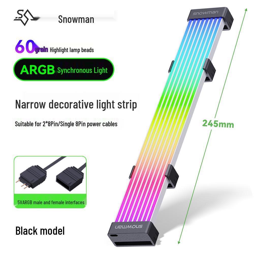 SNOWMAN BingMan ARGB Neon Computer Case Light Strip - 5V Sync Luminous Decorative Line