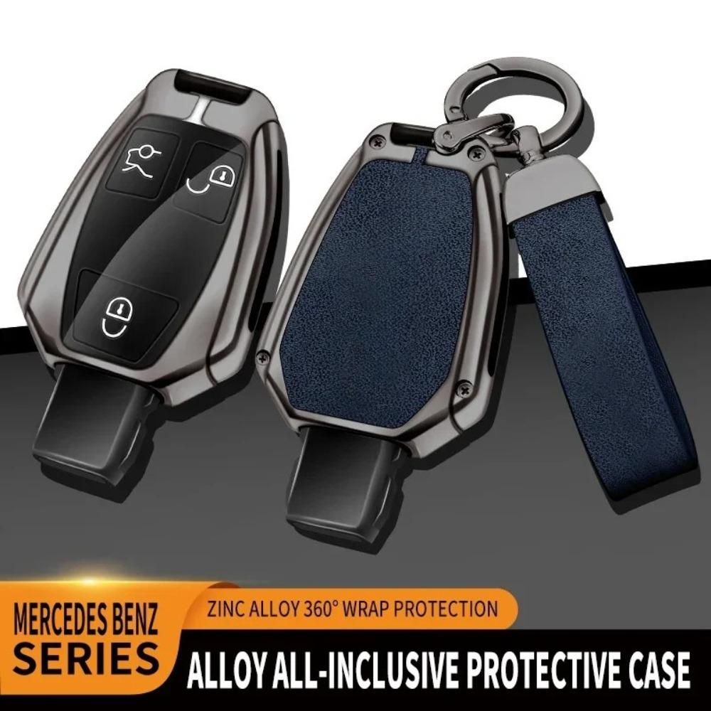 Auto TPU Zinklegierung Schlüsselhülle Tasche für Mercedes Benz V Klasse Logo Autoschlüsselanhänger Auto Metallschlüsselhülle Innendekorationszubehör