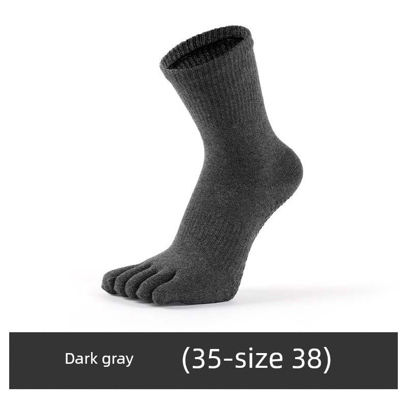 

Meikan Гольфы с пальцами, Носки с пальцами, Носки для пилатеса, Мужские, Взрослые, Нескользящие носки, Взрослые носки с раздельными пальцами, Фитнес-носки, Женские, Зимние носки для йоги Dark gray [Yards 35-38]]