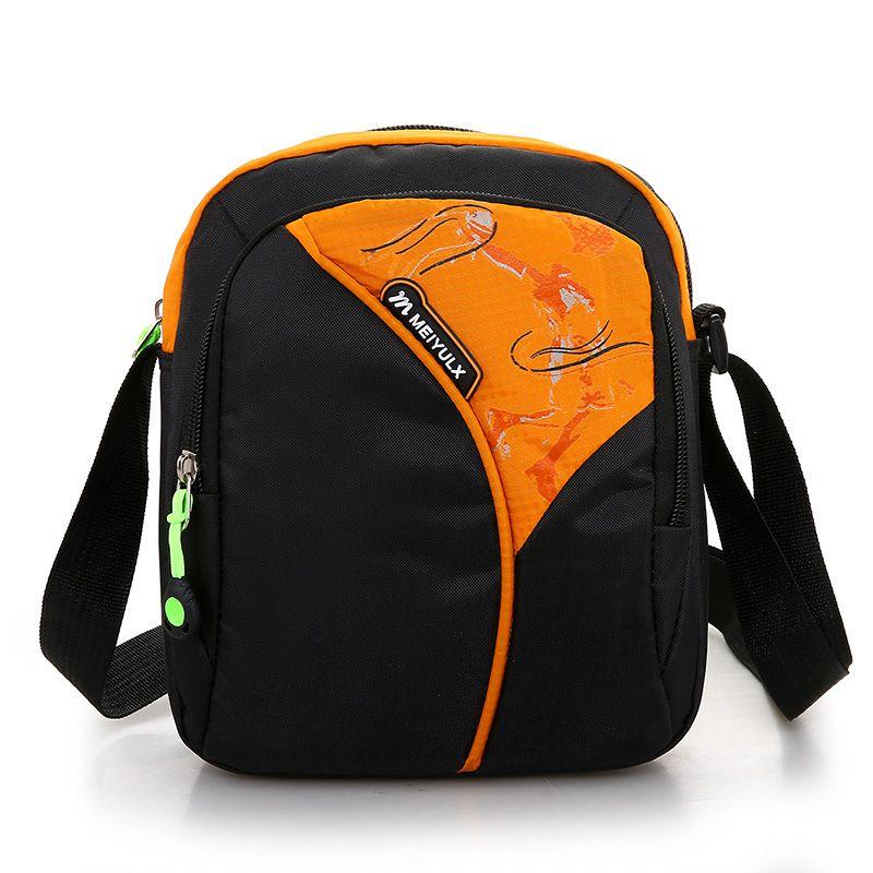 

Men Casual Vertical Crossbody Shoulder Bag Orange