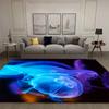 Dreamy 3D Jellyfish Print Rug, Soft Anti-Slip Indoor Rug, Small and Medium Alfombra Tapete Peludo Living Room Bedroom Floor Mat