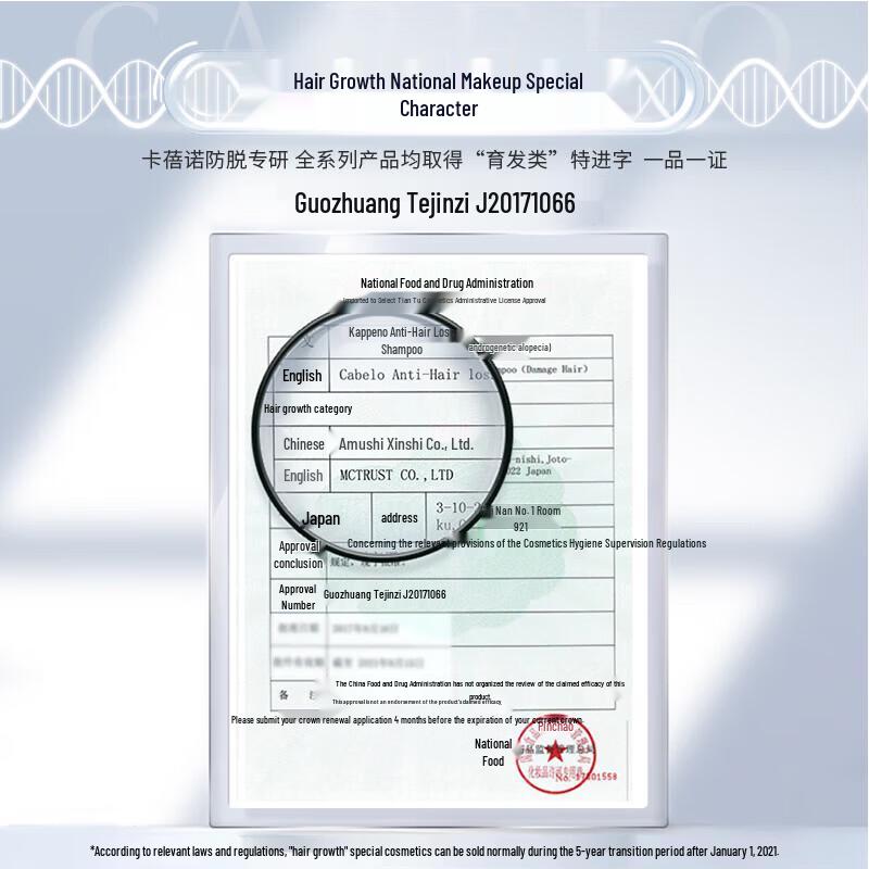 Cabenoh Schampo mot Håravfall & Skadat Hår