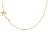 Wind Stainless Steel Side Wearing Bow Necklace Female, Elegant Design Sense Female Collarbone Chain Nc-2440
