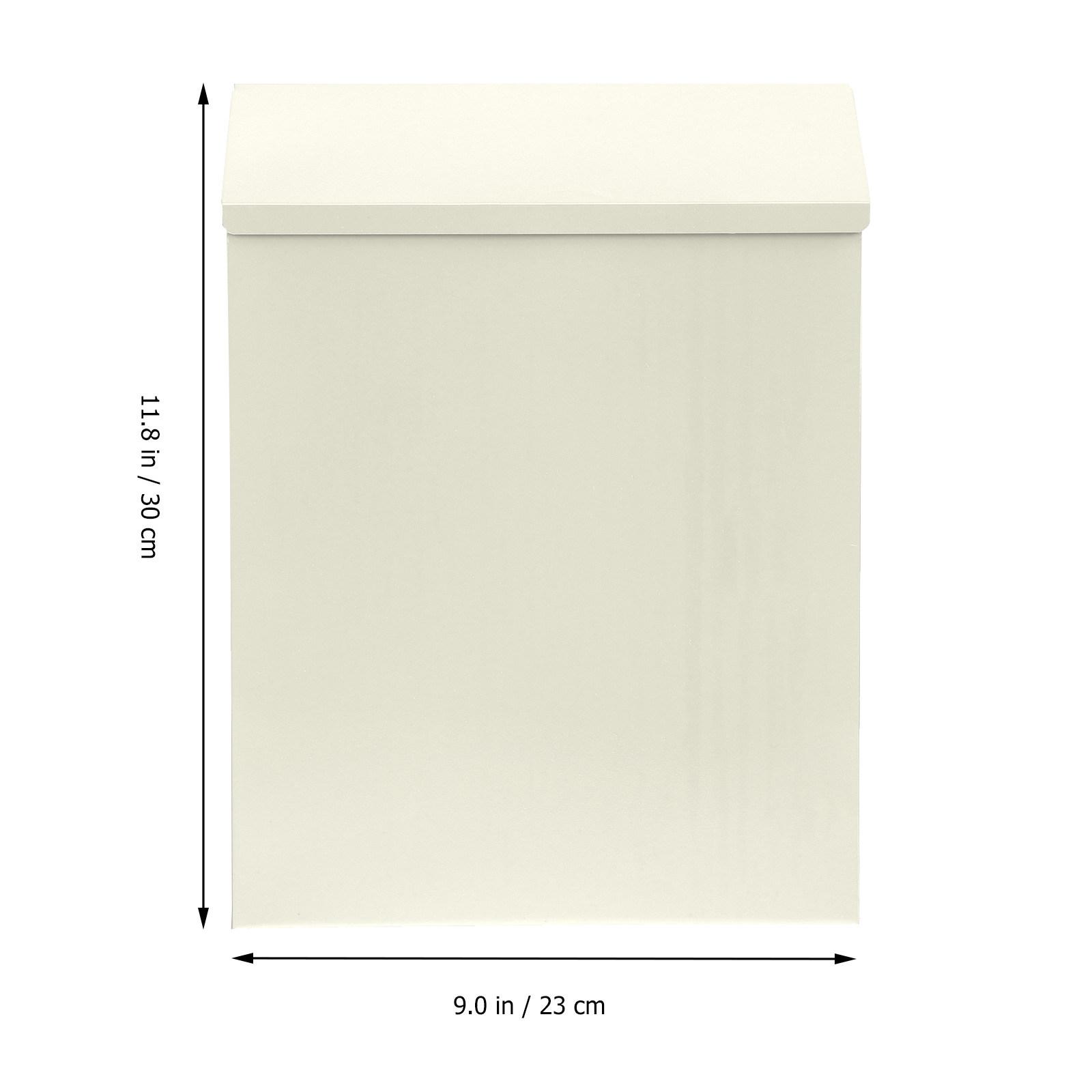 

Lockable Wall-Mounted European Iron Mailbox Waterproof Fade-Resistant Letter Box for Residential Yard Garden Decor