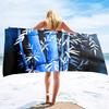 Bamboo Print Oversized Sand Free Beach Towel Women Summer Quick Dry Beach Towel Mens Microfiber Lightweight Travel Beach Towel