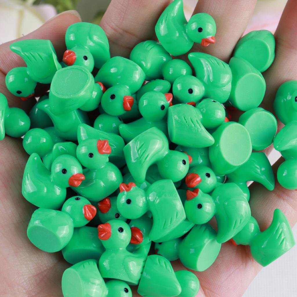 Colorful Duck Macaron DIY Resin Miniatures for Moss Landscaping