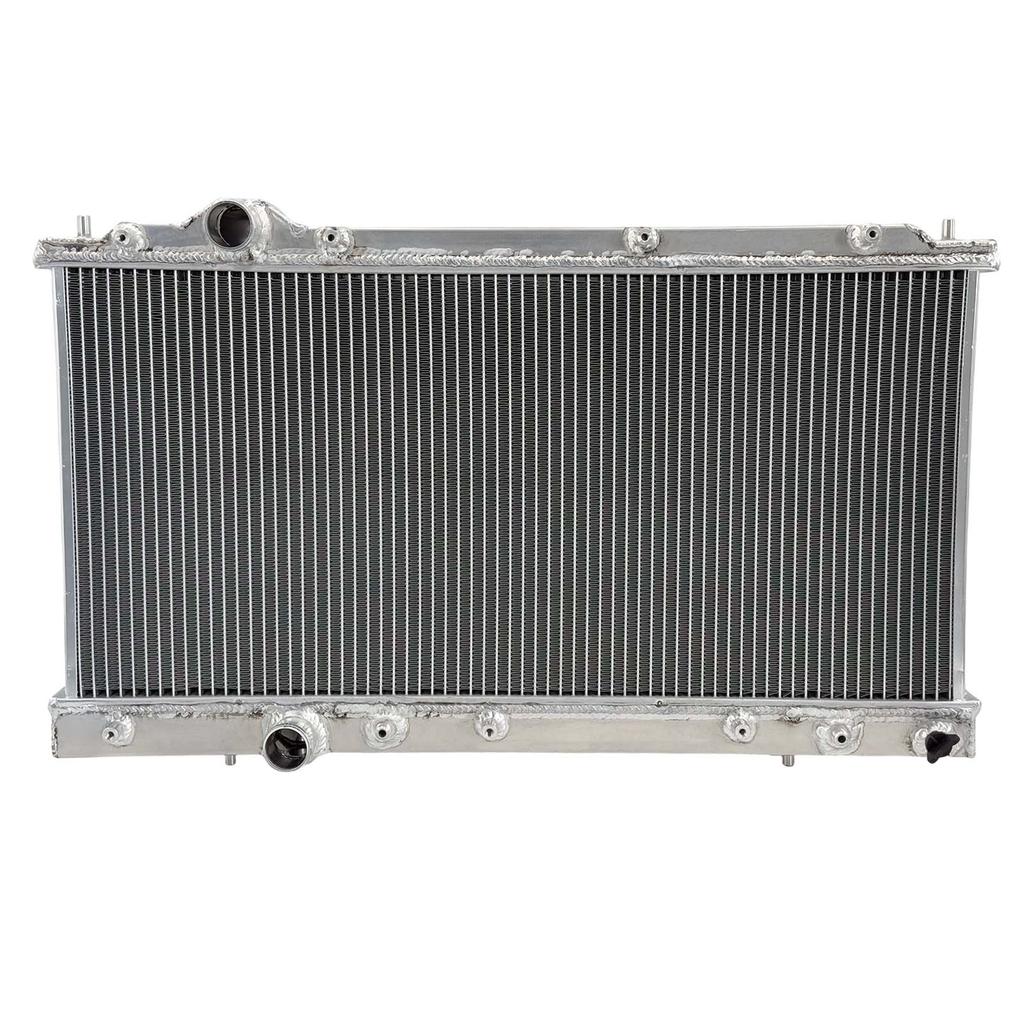 SPAWON Fit Mitsubishi FTO DEA Aluminum Car Radiator Petrol V6 2.0L 6cyl 1994-2001 Automatic & Manual AT MT 2Row 1999 2000 2001