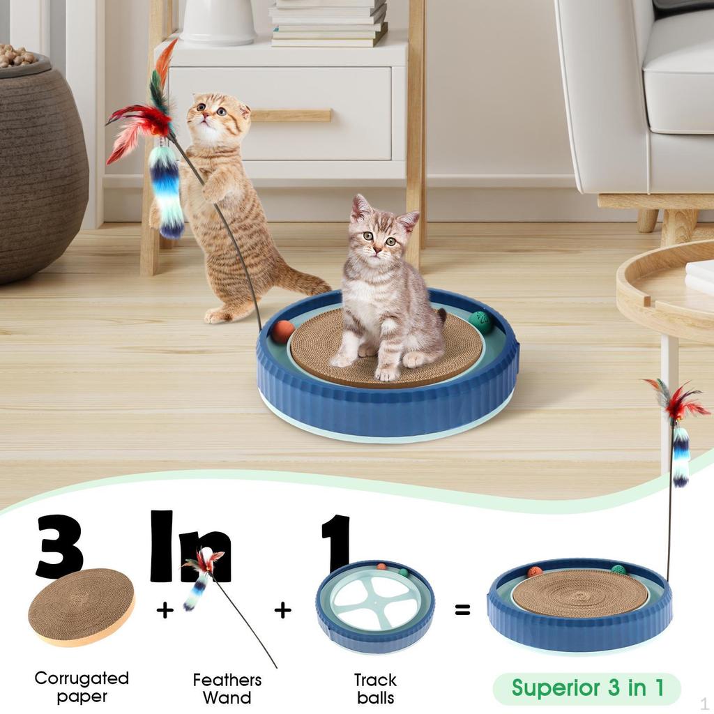 Cat Scratch Toy, Cardboard, , Pad for Puppy Kitten Play And Rest,
