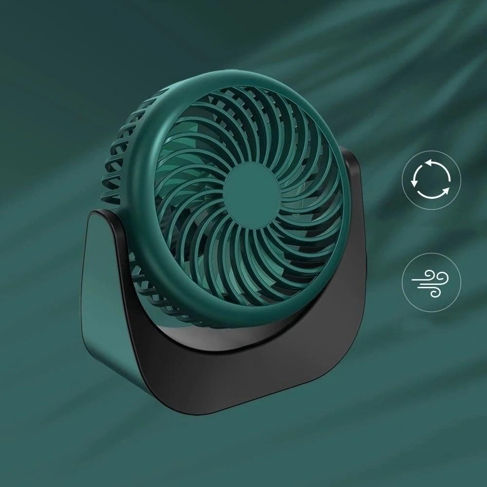 Air Turbo Tech Mini Portable Desk Fan Energy-Saving USB Rechargeable Fan Outdoor