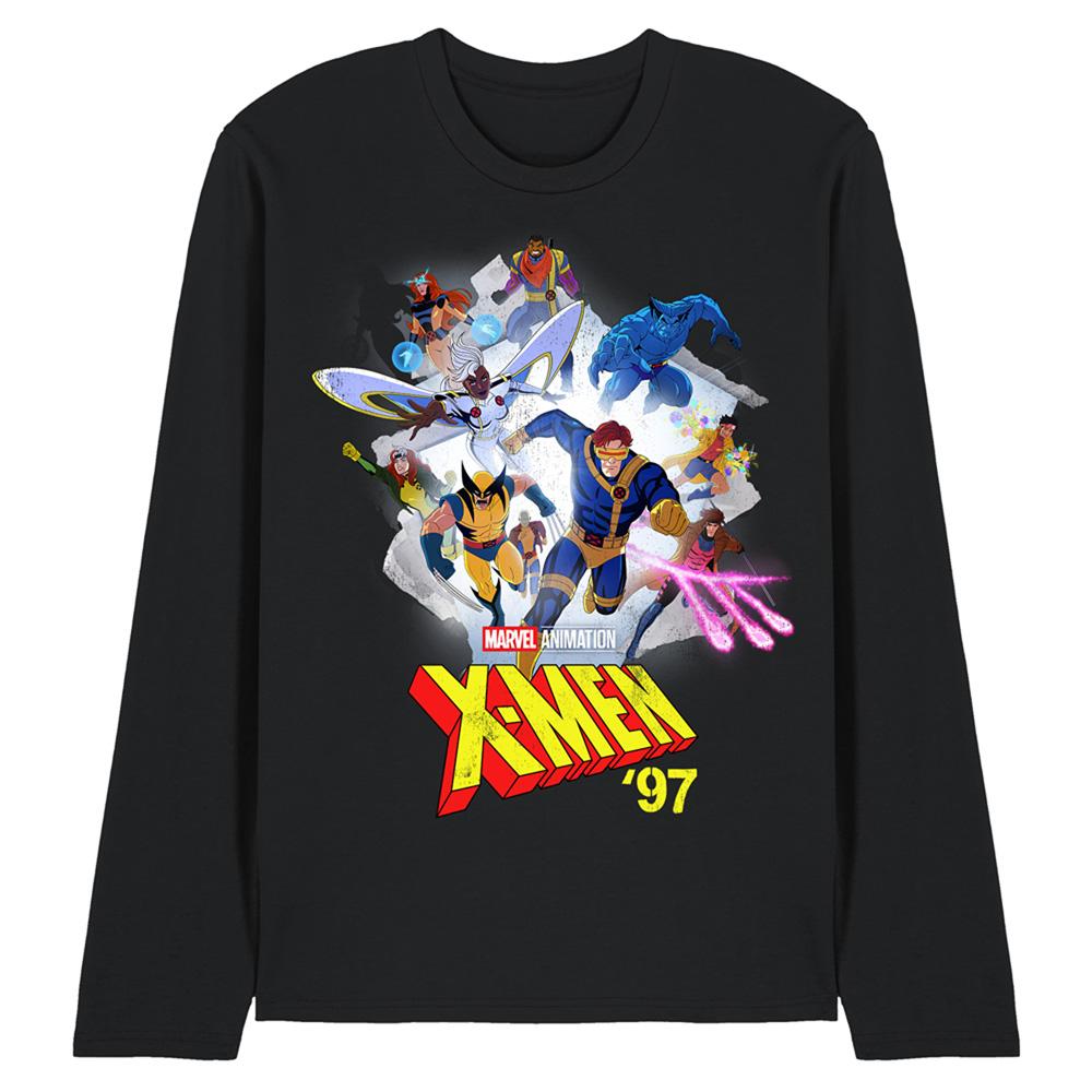 X-Men 97 Unisex Erwachsenen Mutant Poster Ringgesponnenes Baumwoll Langarm-T-Shirt