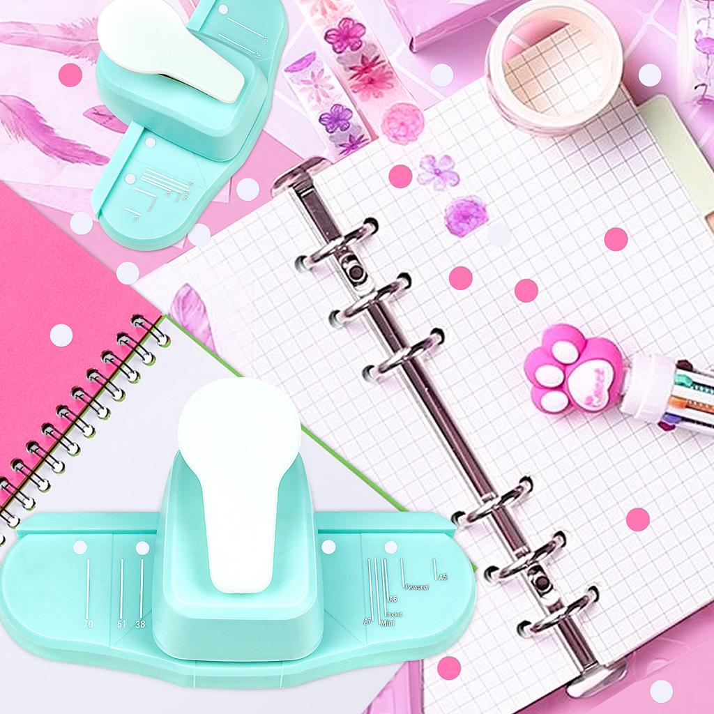 Hålslagsbräda för pärmplanerare 3 2 hål Svampkant Hålslagare dekor spetskanter pappersskärare för scrapbooking korttillverkning