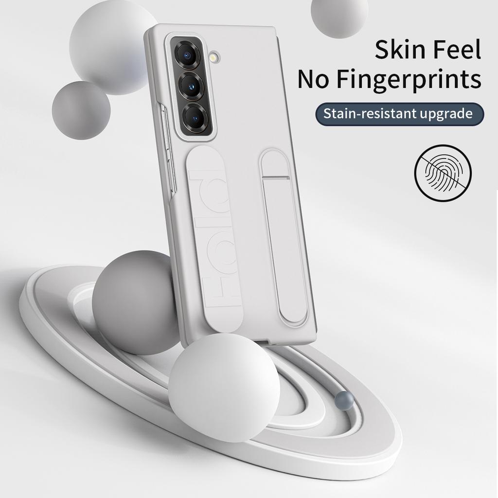 Kickstand Wristband Phone Case for Samsung Galaxy Z Fold Special/Z Fold 6 Slim/W25 PC Silicone Mobile Cover