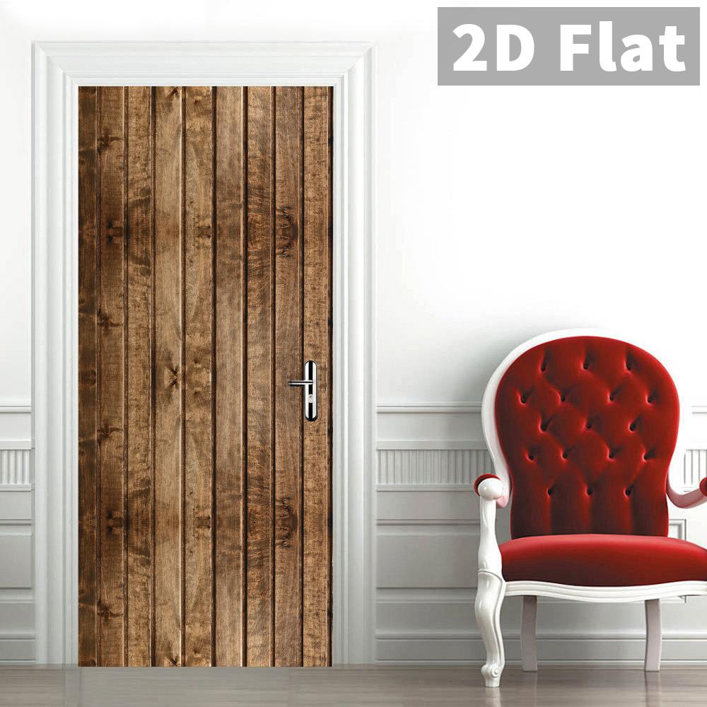 76Style 77/90cm Self-Adhesive Door Stickers Removable Wall Sticker Scenery Wallpaper Stone Stair Murals for Doors Modern Home Decor