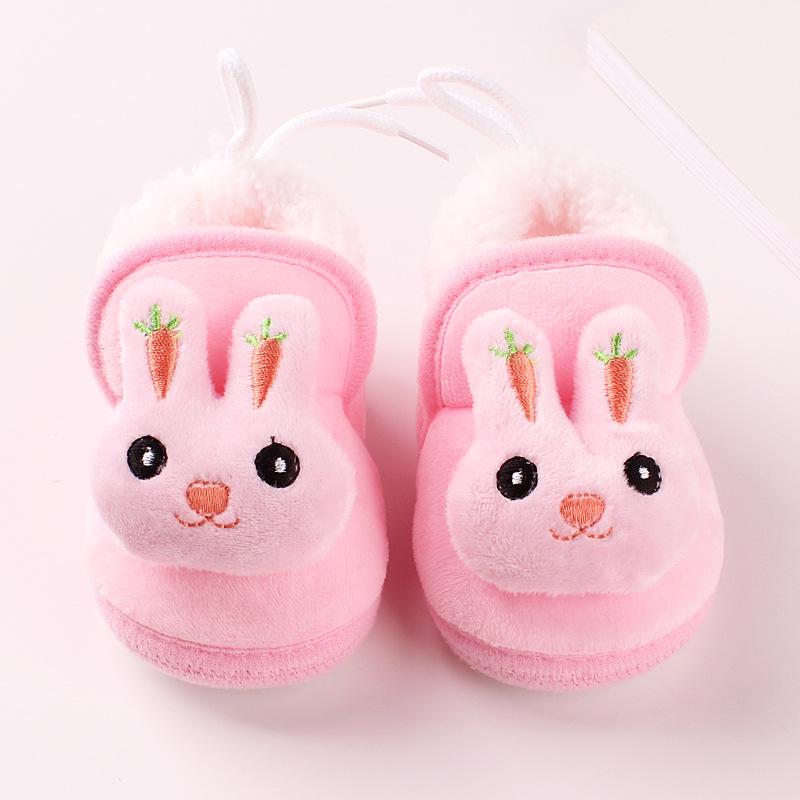 Adorable Winter Baby Cotton Shoes with Soft Soles - Rogue Rabbit Design for Boys & Girls