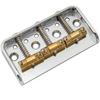 Musiclily Ultra 10.8mm Short Telecaster Bridge, 3-Way, Brass Saddles, Aluminum Plate, for Vintage TL Electric Guitars, Chrome