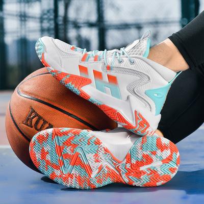 Męskie Profesjonalne Buty Koszykarskie z Siateczki Duże Gumowe Podeszwy Zewnętrzne Odporne na Zużycie Praktyczna Przyczepność i Odbicie Sneakersy