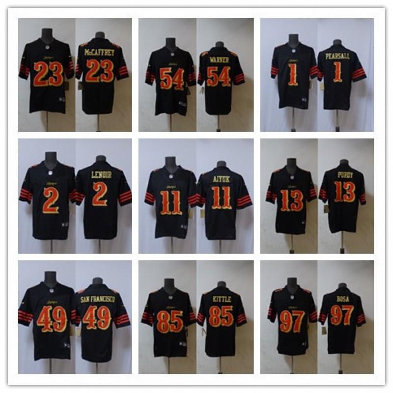 San Francisco 49ers Player Football Jersey Embroidered NFL Style Mens Game Day Apparel