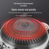 ZISIZ 34cm 316 Stainless Steel Non-stick Wok