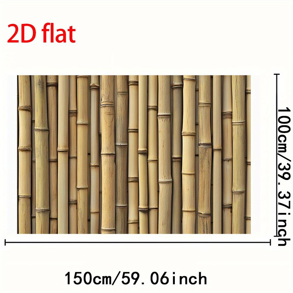 1 ks přírodní bambusové stonky vzor textury nástěnná tapisérie pro dekoraci obývacího pokoje ložnice asijské zen minimalistické umění Printhome