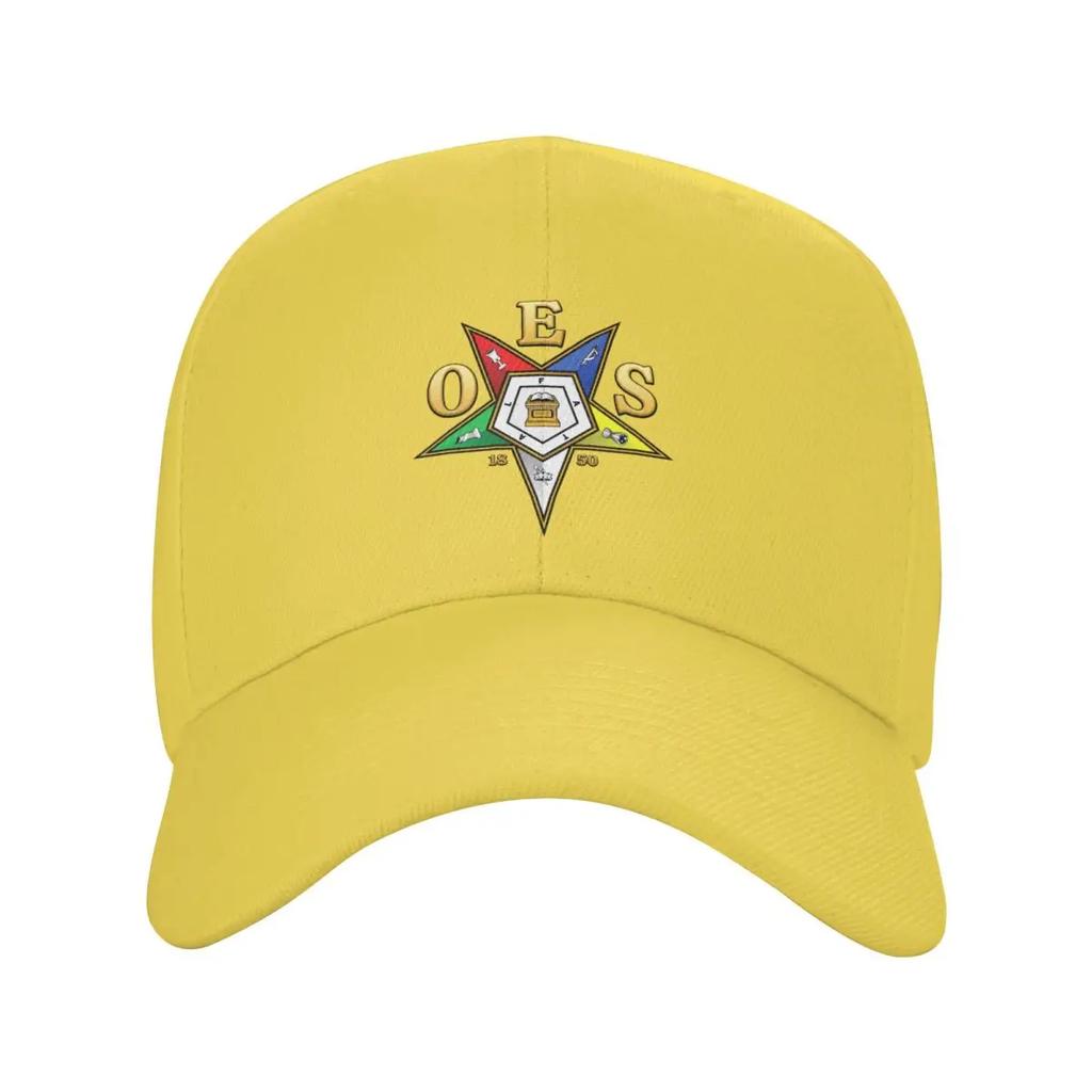 Custom Classic Unisex OES Emblem Order Of The Eastern Star Baseball Cap Adult Adjustable Dad Hat Women Unisex Outdoor Snapback Caps