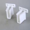 11Pieces Wire Shelf End Brackets White Sturdy Stainless Steel Closet Supports for Secure Wall Mounted Installation
