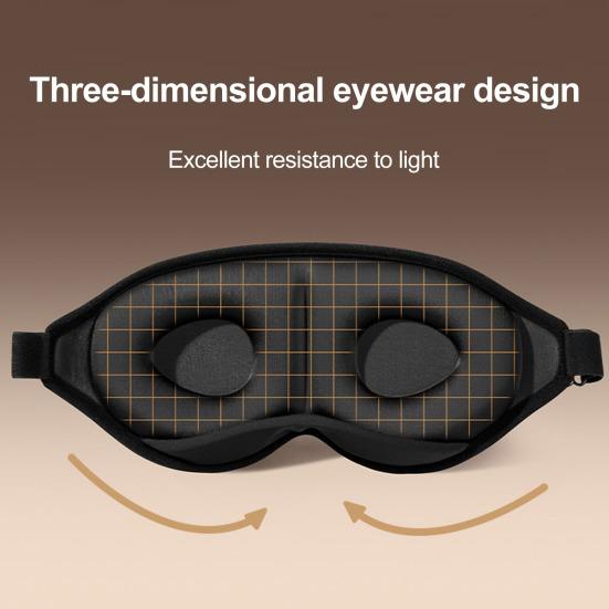 3D Contoured Sleep Mask Breathable Eye Cover with Zero Pressure Design Ultimate Light-blocking Deep Sleep Eye Mask for Daytime Naps And Travel