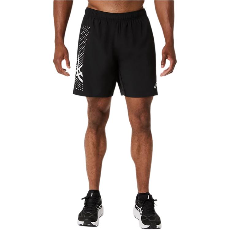 Asics Logo Pattern Mid Waist Casual Shorts Men shorts 2011D455-001 M