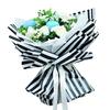 10pc Fashion Stripe Flower Gift Wrapping Opp Paper 60*60cm Painting Florist Bouquet Decoration Korean Style Gift Packaging Paper