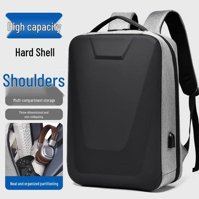 Men's Large Capacity USB Laptop Backpack for College Students and Commuters