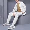 Li-Ning Water-Repellent Loose Sports Jacket Men Jackets Water-Gray AJDS339-1