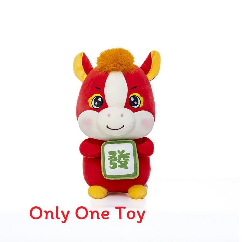 

Chinese Zodiac Year Of The Horse Plush Toy With Soft Cotton Filling For Festive Gift And Decor 22 CM