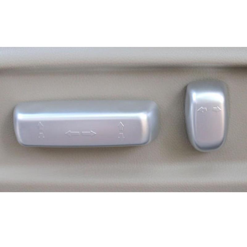 For Honda Odyssey Car Interior Seat Adjustment Switch Button Covers ABS Frame Accessories Decoration Stickers 4PCS
