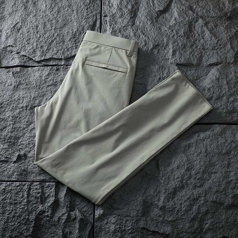 Yiliteng Men's Straight-Leg Moisture-Wicking Business Casual Pants YTMMC7011