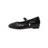 Inner height increase single shoes women's summer new soft leather shallow mouth with skirt gentle Mary Jane not tired feet soft-soled cheongsam shoes
