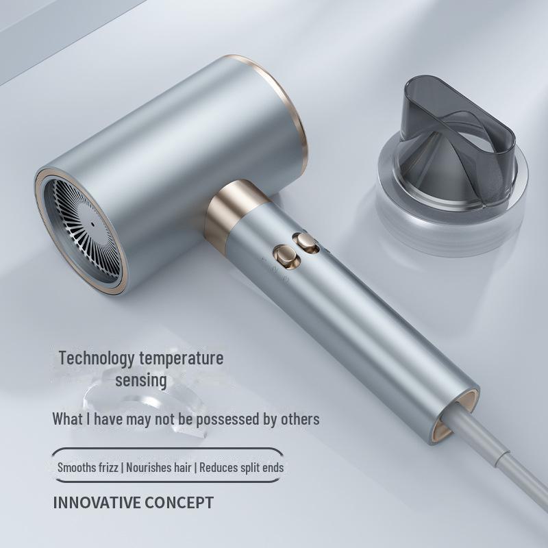 Uscător de păr accesibil: Temperatură constantă inteligentă pentru uscare rapidă și comutare rapidă aer cald/rece pentru coafare