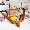 Thickened Capybara Plush Backpack Embroidered Large Capacity School Bag  Kids