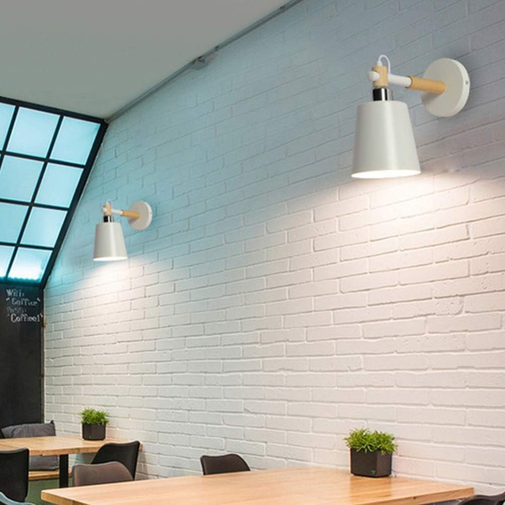 Uonlytech LED Wall Light Lamp Wall Sconce Simple Night Light for Home Bedroom Hotel Restaurant (Without Bulb)