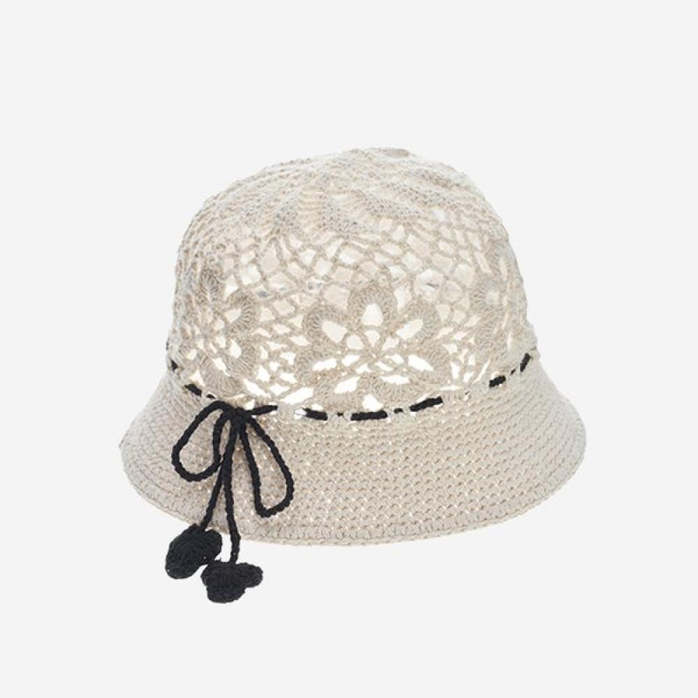 Allincomplete Crochet Hat Ivory Manon Tide Single option