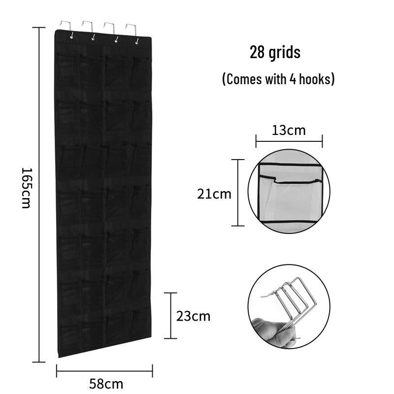 Kancalı 35 Bölmeli Kapı Üstü Ayakkabı Saklama Çantası