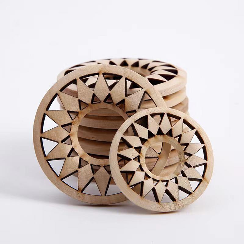 

Crystal Ball Display Stand Wooden Hollow Base for Displaying Minerals Crystal Sphere Stand With Sunflower Design Decorative S