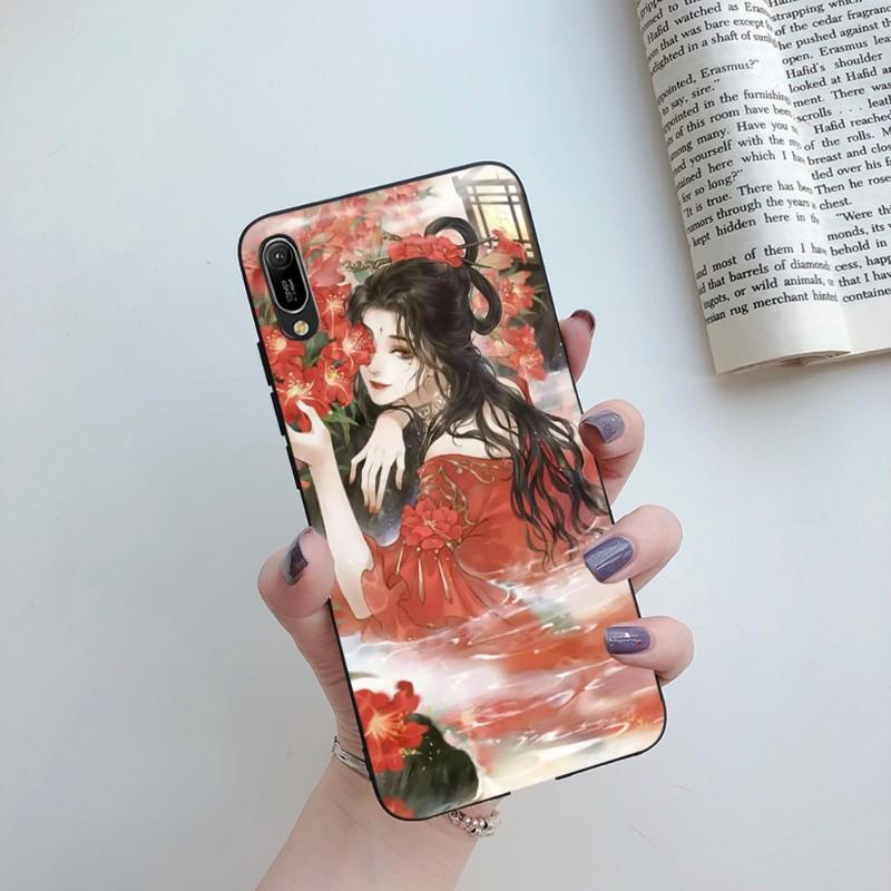 Ancient Beauty Phone Case For Huawei Mate 40 30 20 10 Pro Lite Nova 9 8 5T Y7p Y7 Soft Black Phone Cover