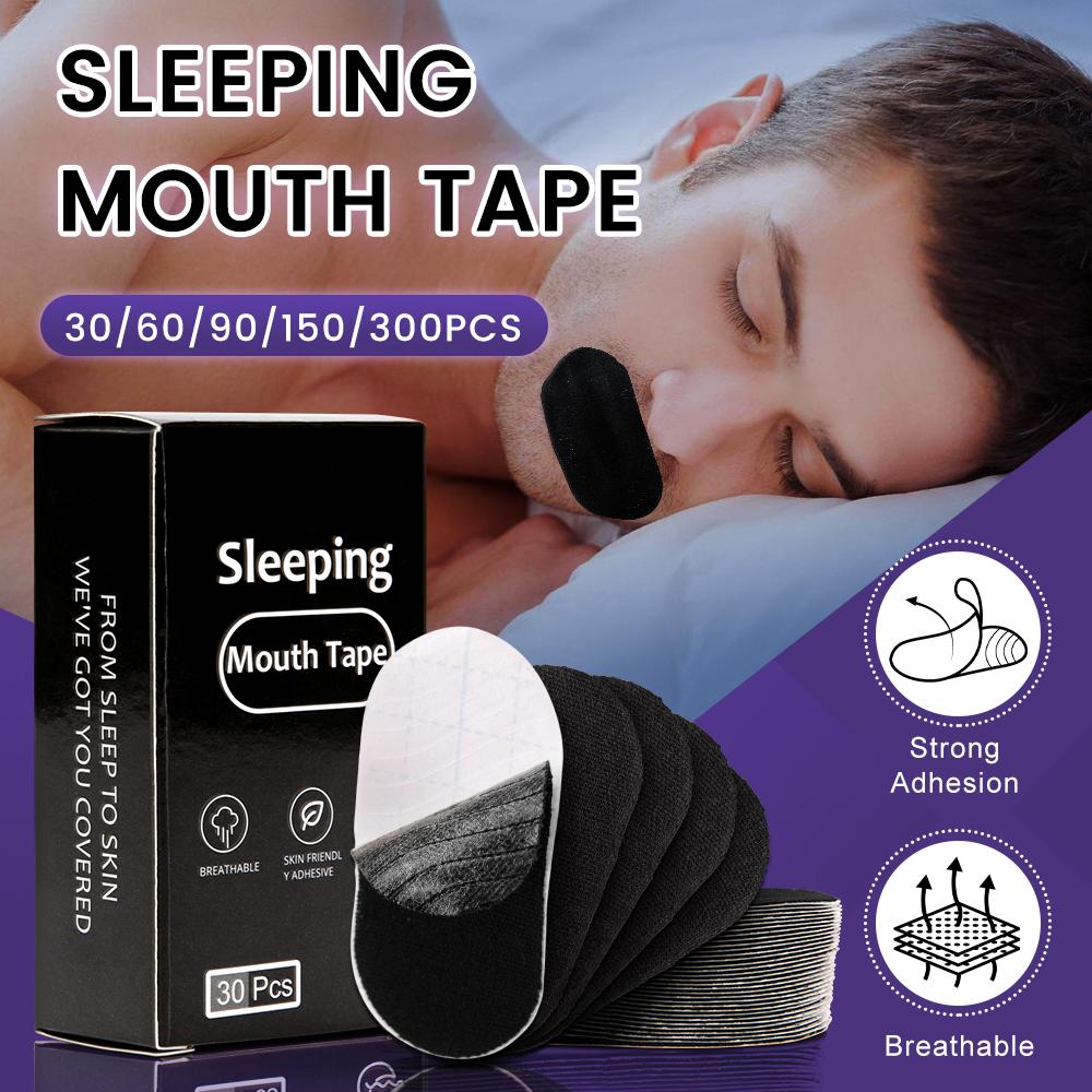 30/60/90/150Pcs Mouth Tape For Sleeping Keep Mouth Close Prevent Snoring Gentle Sleep Strip Home Travel Use