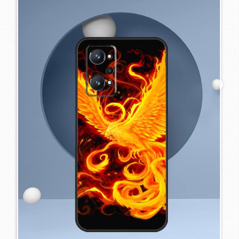 Phoenix Bird For Realme C55 C33 C30 C21Y 10 Pro Plus GT Neo 5 3 3T Case For OnePlus 11 10 Pro Nord 2 2T